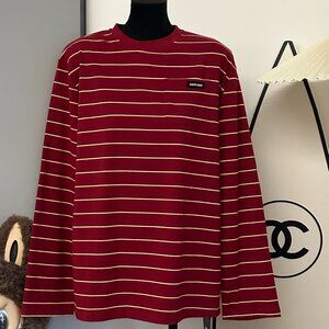 Miu Miu Women's Long Sleeve Red Fashion Top